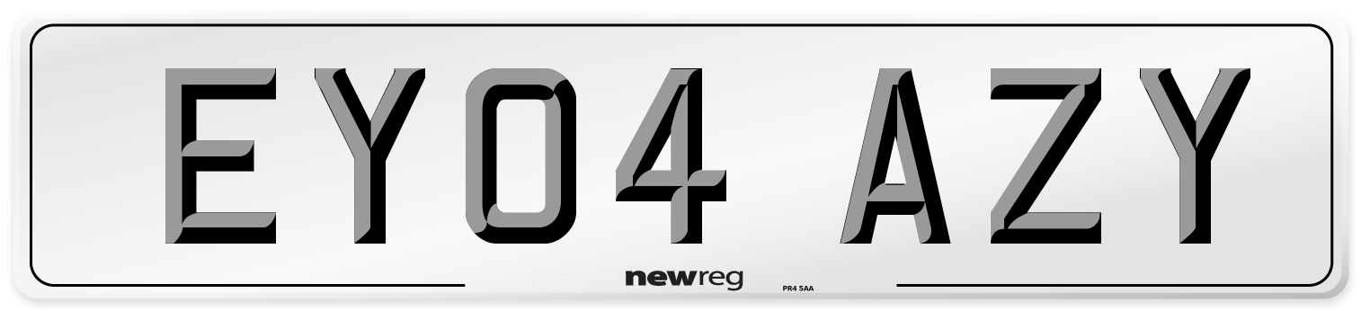EY04 AZY Number Plate from New Reg